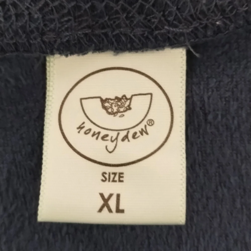 Honeydew velour pullover scoop neck sweater emerald green blue Sz XL
